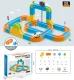Magnetic Building Blocks - Racing Track and Trains, 100 Pieces