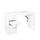 Professional Manicure Desk 312 with Dust Collector Right, White