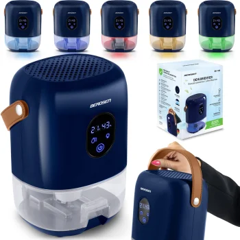 Berdsen 3850 Air Dehumidifier / Moisture Absorber, 1000 ml, Navy Blue