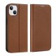 Apple iPhone 14 Plus 6.7\' Dux Ducis Skin X2 Magnetic Book Case Cover, Brown
