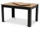 Extendable Dining Table 120-160x80 cm for 4-6 People, Craft Oak