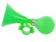Bicycle horn with handlebar mount for bikes and scooters, green