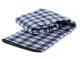 Waterproof Picnic and Beach Blanket XXL, 150x200 cm, Blue Checkered