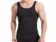 Men\'s slimming slim-fit undershirt black