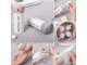 Travel Cosmetic Organizer with Liquid Dispenser – Pink or Grey