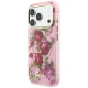 Guess IML Glitter Blossom Roses Case for iPhone 17 Pro / 18 Pro, Pink