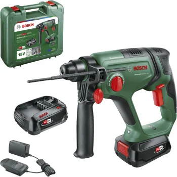 Bosch UniversalHammer 18V Cordless Rotary Hammer, 2x 2.5 Ah, 2.0 J, SDS-plus