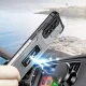 Samsung Galaxy A72 4G Case Crystal Ring Kickstand Rugged Cover Blue
