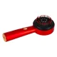 Electric Scalp Massager Brush and Oil Applicator with Infrared Light, USB, Red