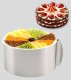 Round Stainless Steel Adjustable Cake Ring Baking Mold, 12 cm