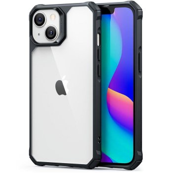 ESR Air Armor Case for iPhone 14 Plus, Clear Black