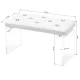 Momo Diamond Velour Manicure Hand Rest, White