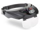 Head Magnifier with LED Light and 4 Interchangeable Lenses (up to 3.5x), Black