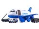 Transport Cargo Aircraft Airplane Police Car Play Set
