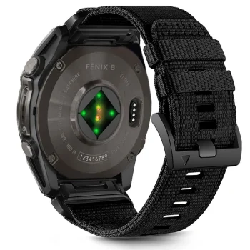 Tech-Protect Nylon Strap for Garmin Fenix 5X/6X/7X/8 (51 mm) Black