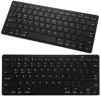 Wireless Bluetooth Keyboard for PC / iPad / Mac, Black