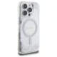 Guess Resin Gradient Glitter MagSafe Case for iPhone 16 Pro, Silver