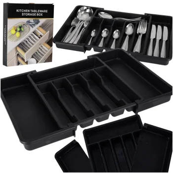 Expandable Cutlery Drawer Organiser, Adjustable Width
