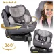 Nukido Prestige Line Child Car Seat, 0-36 kg, Isofix, Grey
