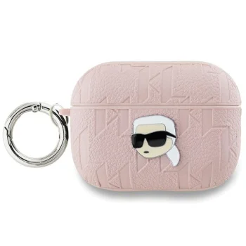 Karl Lagerfeld AirPods Pro 2 Case Monogram Karl Head, Pink