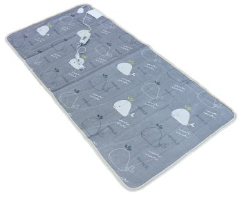 Electric Heated Blanket Underblanket 150x70 cm, Whale Pattern