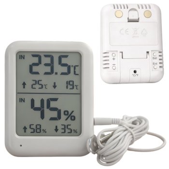 Digital Weather Station Thermometer Hygrometer with Outdoor Probe