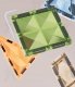 Kids Toy Magic Magnetic Blocks, Set of 90 Elements, Dinosaur Paradise