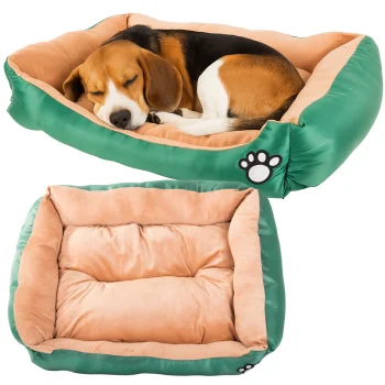 Soft Pet Bed for Dogs and Cats, Size L (70x58 cm), Grey