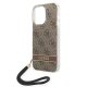 Guess 4G Cord Case for iPhone 14 Pro, Brown