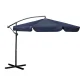 Plonos 488002 Garden Umbrella 350 cm with Cover, Navy Blue