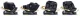 Nukido Aero Line Car Seat 0-36 kg (40-150 cm) Isofix, Black