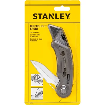 Stanley Quickslide II Utility Sports Knife, Silver