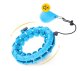 4Fizjo Hula Hoop with Weight and Massage Function, Blue