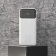 Dudao K15Max 30000mAh 22.5W Power Bank with USB-C and Lightning Cables, White