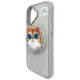 Nimmy Glasses Cool Cat MagSafe Case for iPhone 16 6.1\" with Phone Stand, Gray