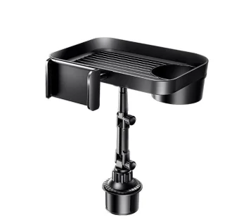 Car Cup Holder Phone Mount REMAX RM-C48 with Food and Drink Tray, Black