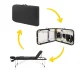4FIZJO Foldable Aluminum Massage Table with Adjustable Top, 3 Sections, Black