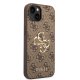 Чехол Guess 4G Big Metal Logo для iPhone 15, коричневый