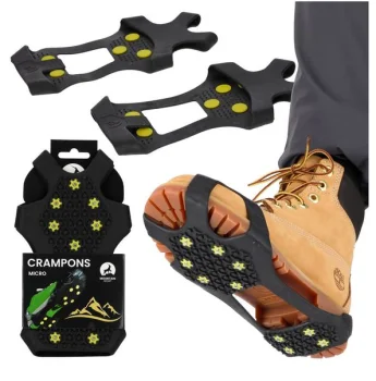 MOUNTAIN GOAT Ice Snow Traction Cleats Crampons Anti-Slip Snow Shoes Cleats for Men Women Hiking, Size XL (45-48)