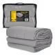 4Fizjo 1851 Sensory Weighted Blanket, 220x200 cm, 13.6 kg, Grey
