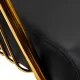Gabbiano Lille Hairdressing Chair with Hydraulic Lift Black/Gold