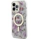 Apple iPhone 14 Pro 6.1\'\' Guess Flower MagSafe Case Cover (GUHMP14LHCFWST), Transparent
