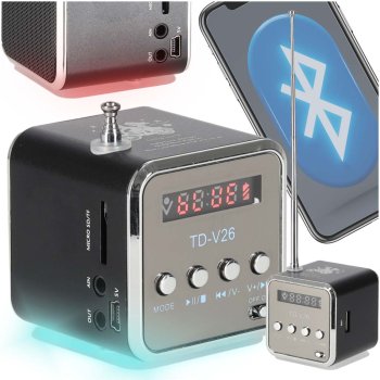 Portable Radio Bluetooth Speaker with LCD Display TD-V26