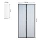 Mosquito Door Mesh Net Anti-Insect Screen - 80/90/100 x 210/220, Black