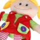 Rag Doll Girl Educational Plush Toy for Learning to Dress, 46 cm