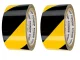 Yellow-Black Warning Adhesive Tape 49mm x 18m