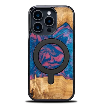 Bewood Unique Case for iPhone 16 Pro - Neons Vegas with MagSafe