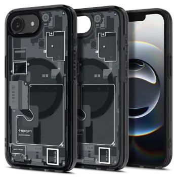 Spigen Ultra Hybrid MagSafe Case for iPhone 16e / 17e, Zero One Black
