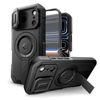 Tech-Protect Kevlar MagSafe Case for iPhone 17 Pro Max, Black