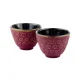 Bredemeijer Shanghai Teapot Gift Set G015PG 0.6 L with Cups and Filter, Pink/Gold